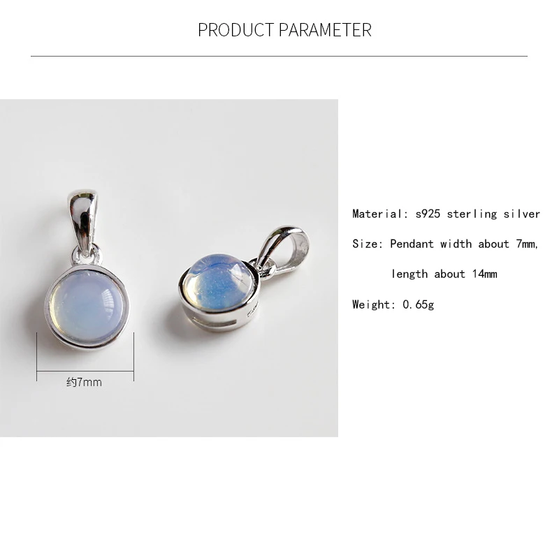 F.I.N.S Classic Hot 100% 925 Sterling Silver Natural Malachite Blue-Sand Crystal Opal Stone Tigereye Gem Pendants Je - Image 5