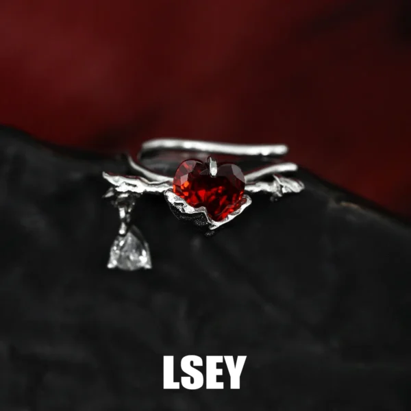 S925 sterling silver Cupid Love Ear Bone Clip Simple Heart Zircon Ear Cuff Valentine's Day Small Silver Jewelry