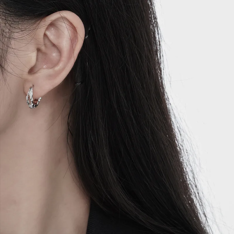 MLKENLY 1 PCS Coral Blue Shaped Ear Buckle Women's Premium S925 Sterling Silver Deep Sea Series Drip Gel Earrings Small - Image 4