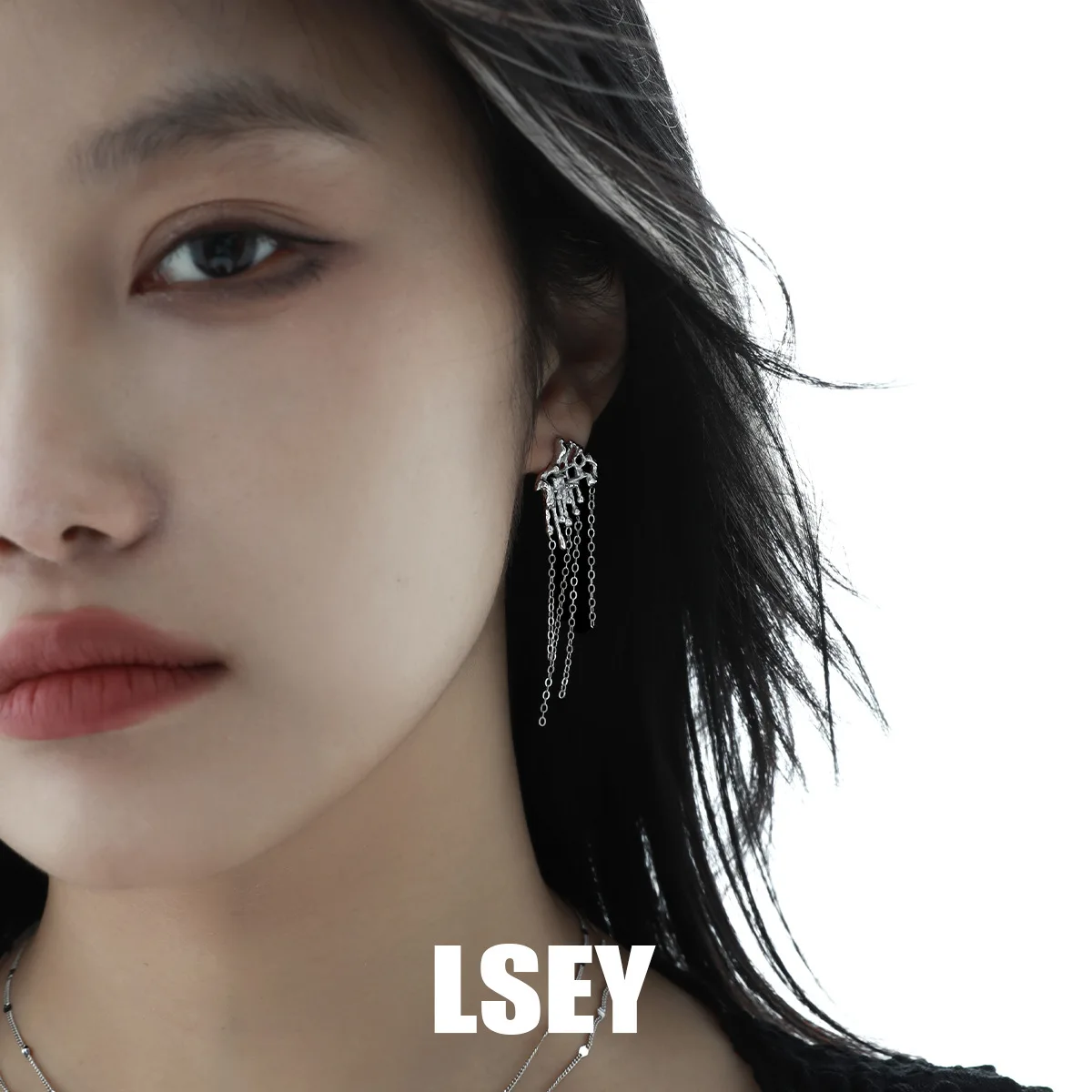 MLKENLY S925 sterling silver Weaving hollow tassel earrings Drop Earring Fashion Wedding Gift Jewelry - Image 5