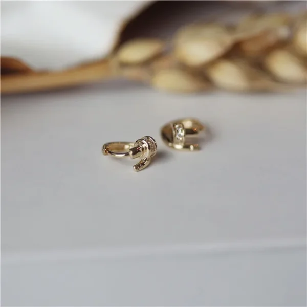 CHOZON S925 Silver Diamond Nail Ear Cuff Wholesale Dainty Jewelry for Women