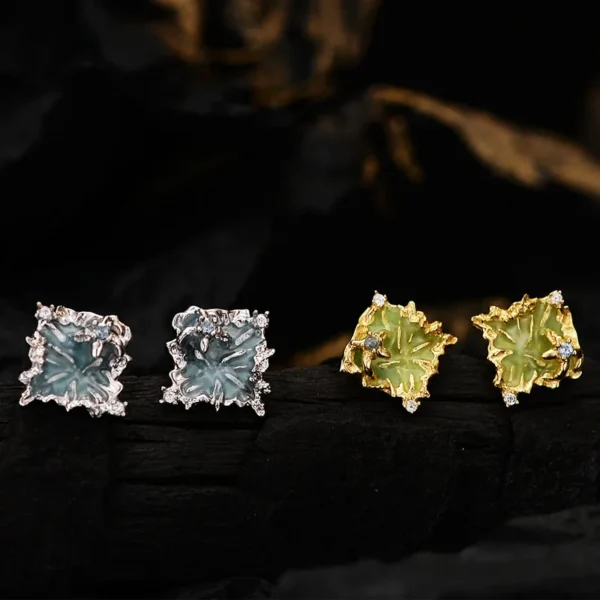 MLKENLY S925 Sterling silver Enamel Pendientes Femme Fashion Stud Earrings for Women Piercing Flower Brinco boucle d'oreille Bij