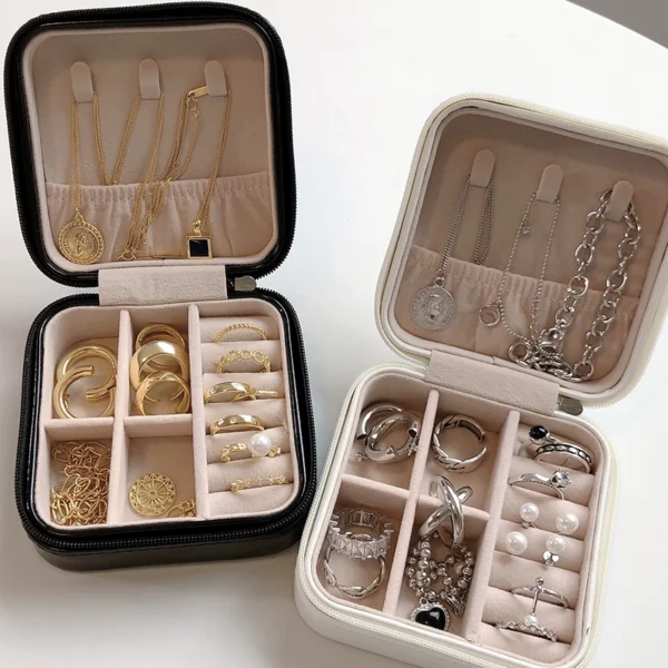 Simple portable jewelry box jewelry box storage box earrings ring necklace travel jewelry jewelry box