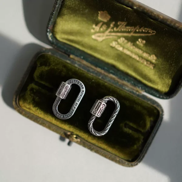 睡莲生生世世 原创设计925纯银调节扣吊坠英文钥匙荆棘元素挂坠